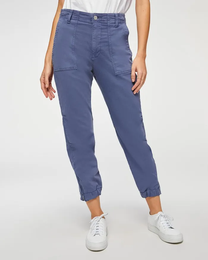 7 For All Mankind Pants Side Zipper Jogger In French Blue French Blue 8211 Women 7 For All Mankind Pants Side Zipper Jogger In French Blue French Blue 8211 Women