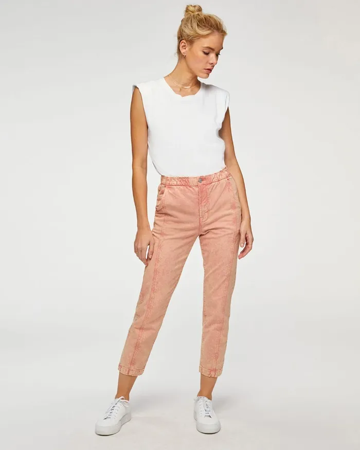 7 For All Mankind Pants Slim Jogger In Mineral Rose Mineral Rose 8211 Women