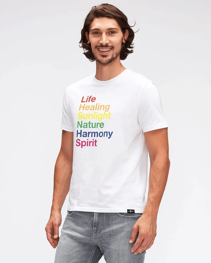 7 For All Mankind Tops Pride For All Mankind Genderless Harmony Graphic Tee 8211 Women