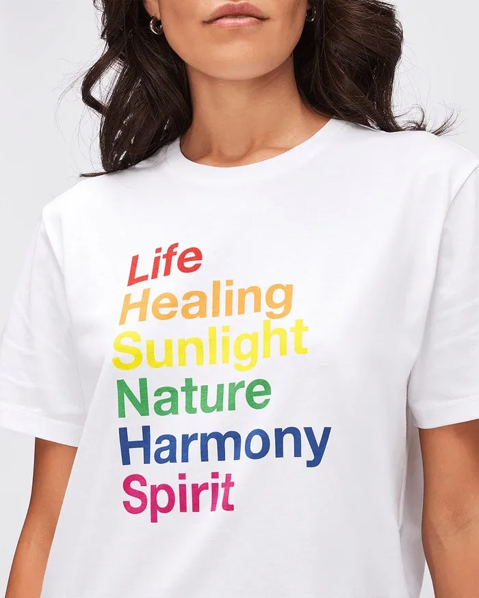 7 For All Mankind Tops Pride For All Mankind Genderless Harmony Graphic Tee 8211 Women