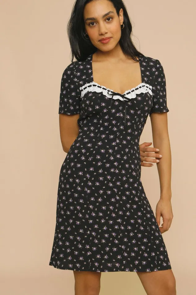 ADELINA Dress Bouquet Noir Women Rouje Dresses