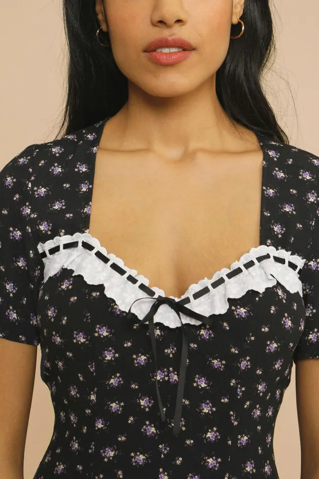 ADELINA Dress Bouquet Noir Women Rouje Dresses