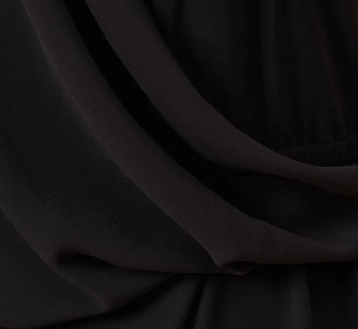 Adrianna Papell Asymmetrical Draped Dress In Black Black Women Day Dresses Adrianna Papell Asymmetrical Draped Dress In Black Black Women Day Dresses