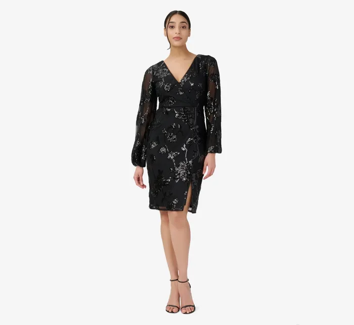 Adrianna Papell Beaded Short Sheath Cocktail Dress In Black Black Women Short Dresses Adrianna Papell Beaded Short Sheath Cocktail Dress In Black Black Women Short Dresses