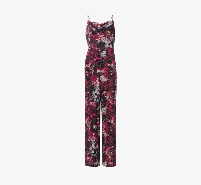 Adrianna Papell Floral Burnout Velvet Jumpsuit In Black Multi Black Multi Women Floral Dresses Adrianna Papell Floral Burnout Velvet Jumpsuit In Black Multi Black Multi Women Floral Dresses