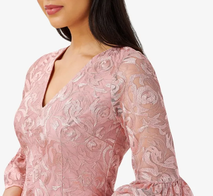 Adrianna Papell Floral Embroidered Short Sheath Cocktail Dress In Rose Rose Women Floral Dresses Adrianna Papell Floral Embroidered Short Sheath Cocktail Dress In Rose Rose Women Floral Dresses
