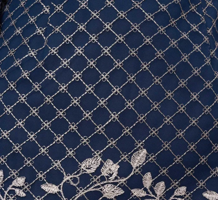 Adrianna Papell Floral Lattice Embroidered Sheath Dress With Sheer Sleeves In Navy Ivory NavyIvory Women Floral Dresses Adrianna Papell Floral Lattice Embroidered Sheath Dress With Sheer Sleeves In Navy Ivory NavyIvory Women Floral Dresses