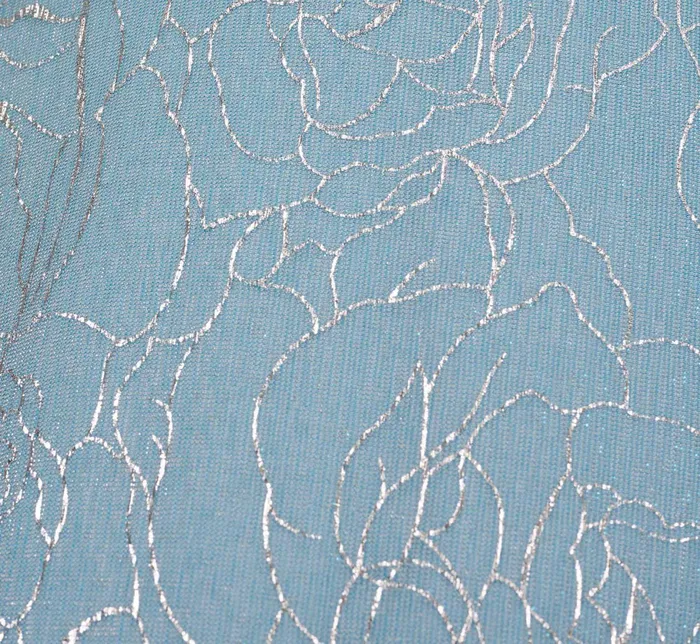 Adrianna Papell Floral Metallic Stencil MidiLength Mermaid Dress With Capelet In Light Blue Light Blue Women Midi Dresses Adrianna Papell Floral Metallic Stencil MidiLength Mermaid Dress With Capelet In Light Blue Light Blue Women Midi Dresses