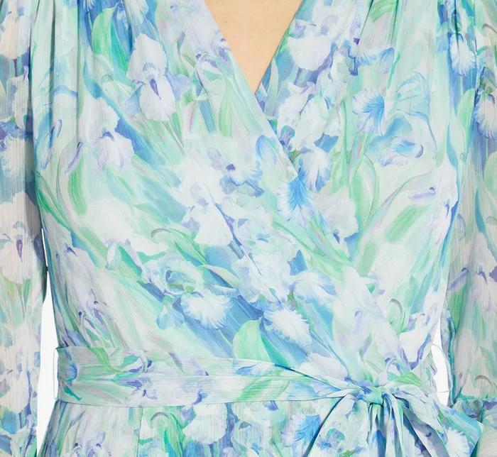 Adrianna Papell FloralPrinted Chiffon Short Dress In Blue Multi Blue Multi Women Floral Dresses Adrianna Papell FloralPrinted Chiffon Short Dress In Blue Multi Blue Multi Women Floral Dresses