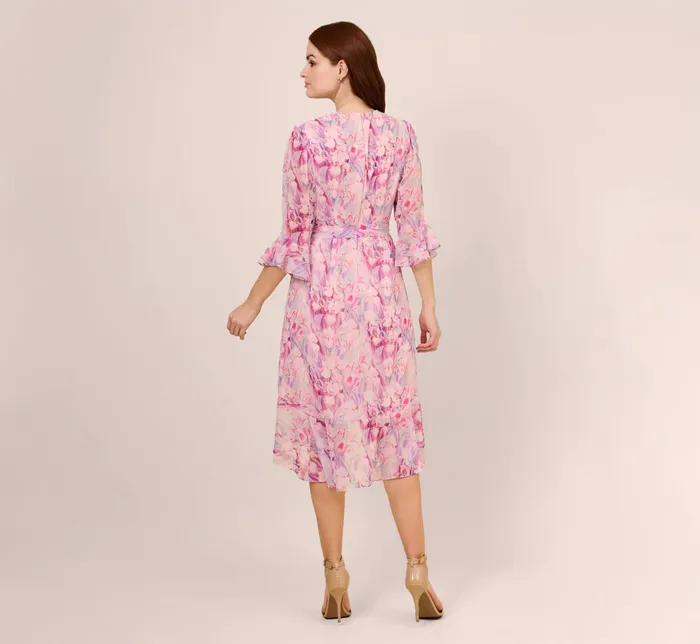 Adrianna Papell FloralPrinted Chiffon Short Dress In Pink Multi Pink Multi Women Floral Dresses Adrianna Papell FloralPrinted Chiffon Short Dress In Pink Multi Pink Multi Women Floral Dresses