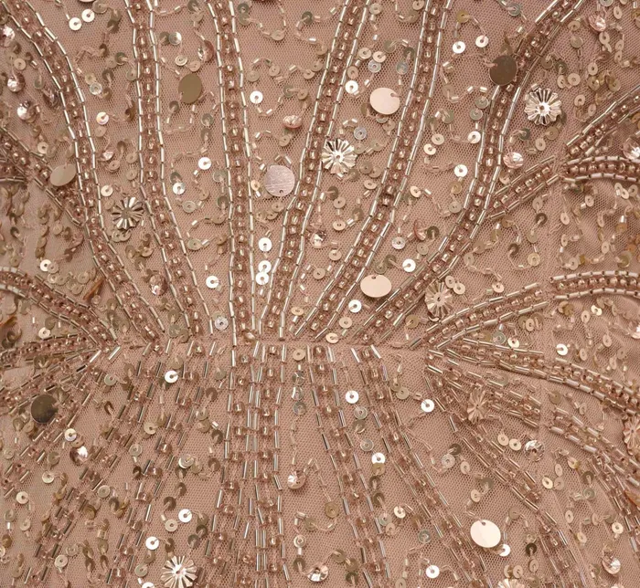 Adrianna Papell HandBeaded Halter Short FitAndFlare Cocktail Dress In Taupe Taupe Women Cocktail Dresses Adrianna Papell HandBeaded Halter Short FitAndFlare Cocktail Dress In Taupe Taupe Women Cocktail Dresses