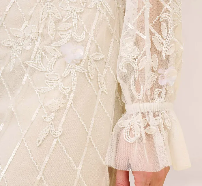 Adrianna Papell HandBeaded OffTheShoulder Blouson Short Sheath Cocktail Dress In Ivory Pearl IvoryPearl Women Short Wedding Dresses Adrianna Papell HandBeaded OffTheShoulder Blouson Short Sheath Cocktail Dress In Ivory Pearl IvoryPearl Women Short Wedding Dresses