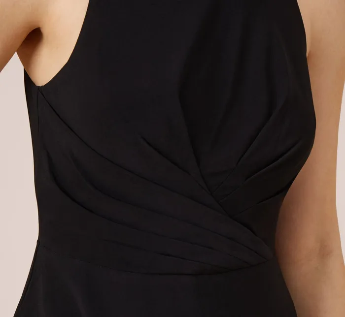 Adrianna Papell Matte Stretch Jersey Fit And Flare Short Halter Dress In Black Black Women Day Dresses Adrianna Papell Matte Stretch Jersey Fit And Flare Short Halter Dress In Black Black Women Day Dresses