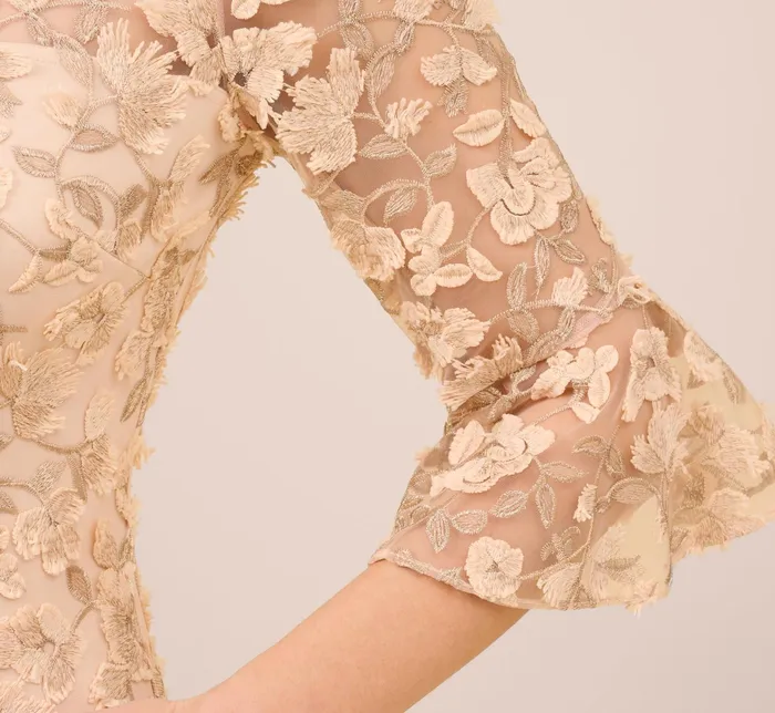 Adrianna Papell Metallic Embroidered Sheath Dress In Blush Blush Women Short Dresses Adrianna Papell Metallic Embroidered Sheath Dress In Blush Blush Women Short Dresses