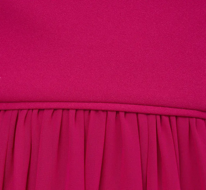 Adrianna Papell OneShoulder Chiffon Long Gown In Bright Magenta Bright Magenta Women Long Dresses Adrianna Papell OneShoulder Chiffon Long Gown In Bright Magenta Bright Magenta Women Long Dresses