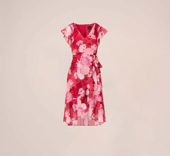 Adrianna Papell Plus Size Floral Print Smocked Chiffon Short Dress In Pink Multi Pink Multi Women Floral Dresses Adrianna Papell Plus Size Floral Print Smocked Chiffon Short Dress In Pink Multi Pink Multi Women Floral Dresses
