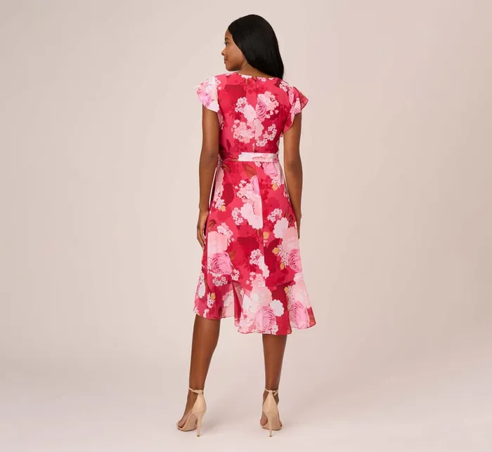 Adrianna Papell Plus Size Floral Print Smocked Chiffon Short Dress In Pink Multi Pink Multi Women Floral Dresses Adrianna Papell Plus Size Floral Print Smocked Chiffon Short Dress In Pink Multi Pink Multi Women Floral Dresses