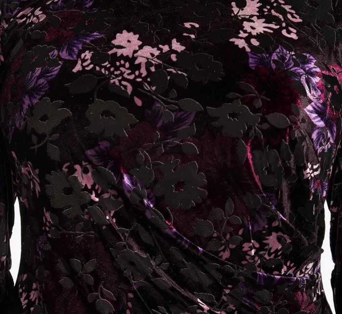 Adrianna Papell Plus Size Printed Velvet Sheath Dress With Bell Sleeves In Purple Multi Purple Multi Women Day Dresses Adrianna Papell Plus Size Printed Velvet Sheath Dress With Bell Sleeves In Purple Multi Purple Multi Women Day Dresses