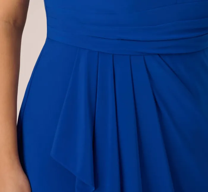 Adrianna Papell Plus Size Stretch Matte Jersey Draped Asymmetrical Short Dress In Rich Royal Rich Royal Women Day Dresses Adrianna Papell Plus Size Stretch Matte Jersey Draped Asymmetrical Short Dress In Rich Royal Rich Royal Women Day Dresses