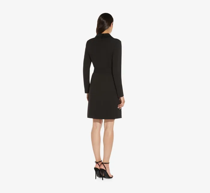 Adrianna Papell Sequin Collar Tuxedo Dress In Black Black Women Cocktail Dresses Adrianna Papell Sequin Collar Tuxedo Dress In Black Black Women Cocktail Dresses