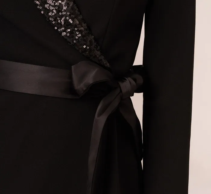 Adrianna Papell Sequin Collar Tuxedo Dress In Black Black Women Cocktail Dresses Adrianna Papell Sequin Collar Tuxedo Dress In Black Black Women Cocktail Dresses