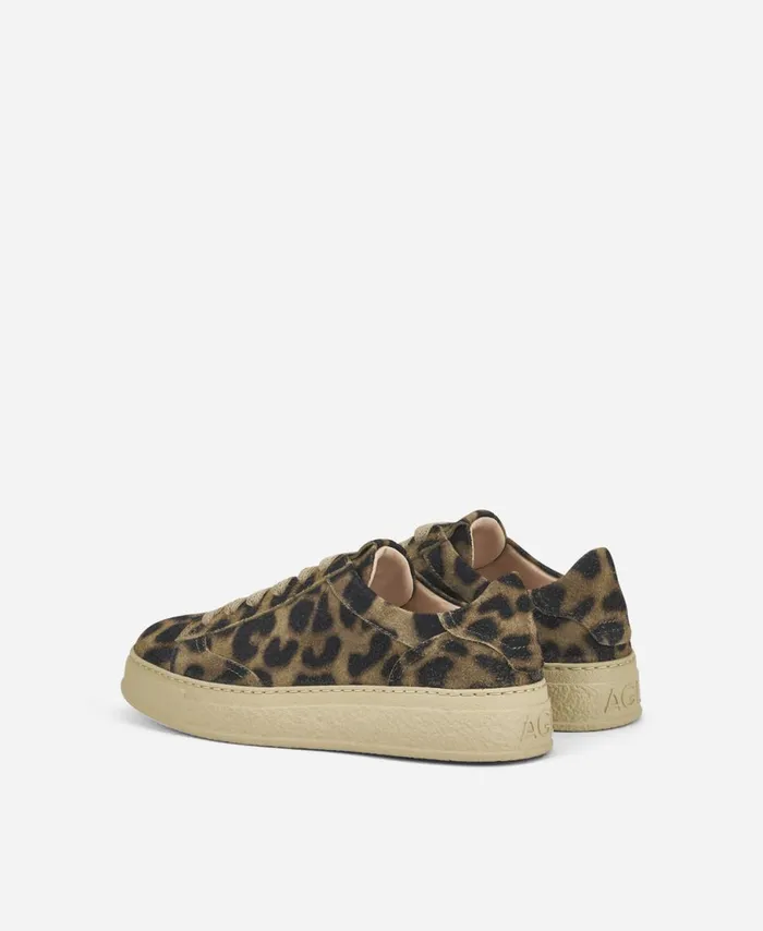 AGL Animalier Sneaker Leopard Classic Giuly Lace Up Women Sneakers