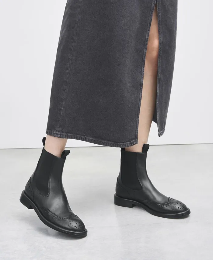 AGL Ankle Boot With Elastic Black ALISON BEAT Women Booties