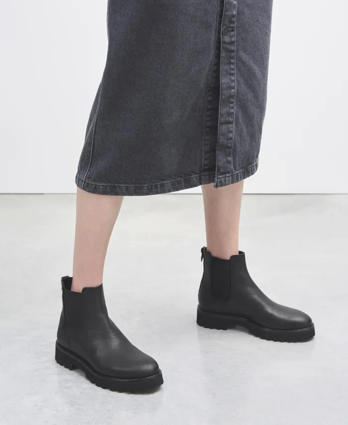 AGL Ankle Boot With Elastic Black Goldie Beatle Women Booties