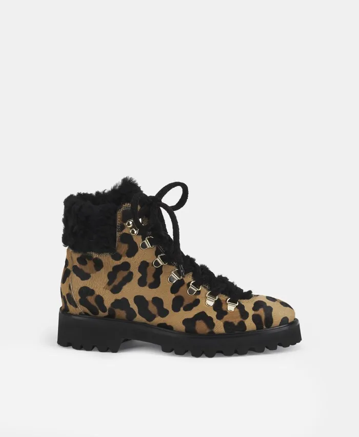 AGL Ankle Boot With Fur Black Goldie Mountain Women Booties