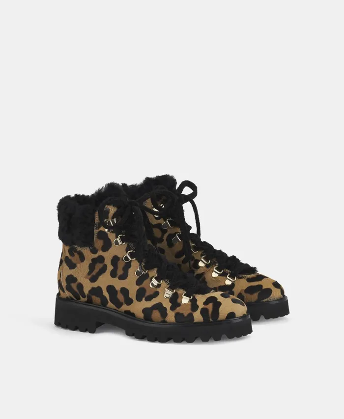 AGL Ankle Boot With Fur Black Goldie Mountain Women Booties