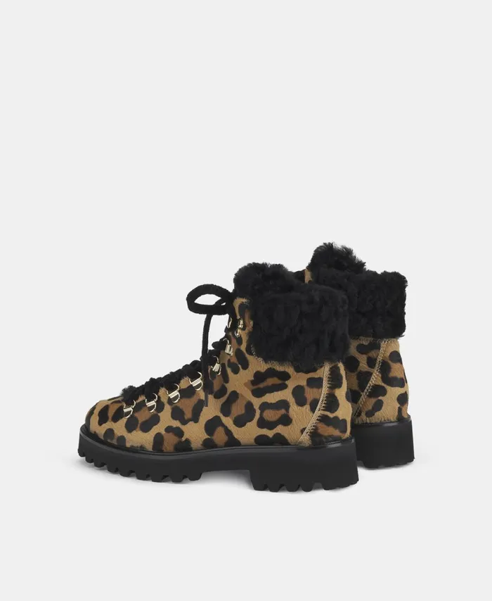 AGL Ankle Boot With Fur Black Goldie Mountain Women Booties