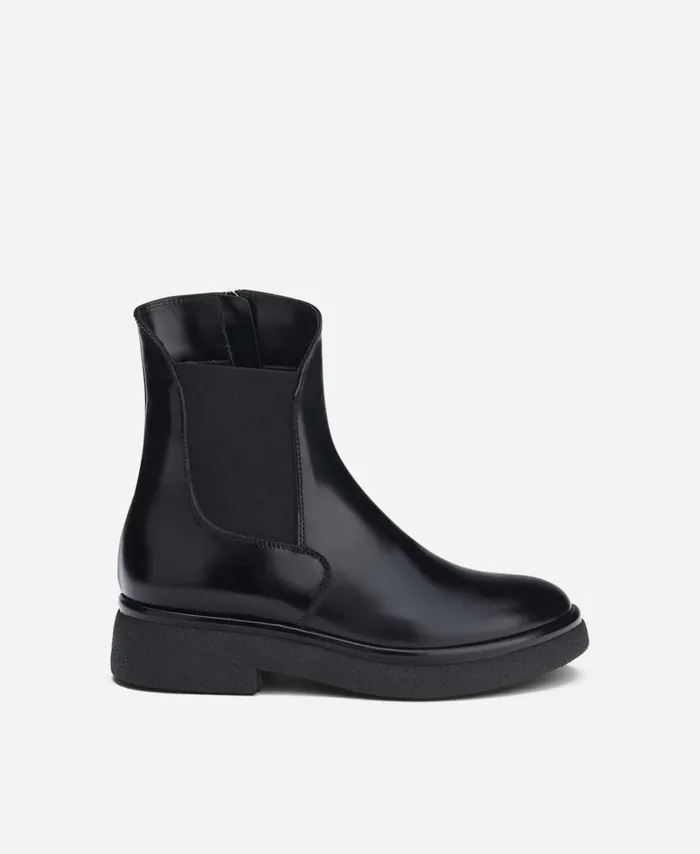 AGL Ankle Boot With Zipper And Elastic Black ALISON R BEAT Women Booties