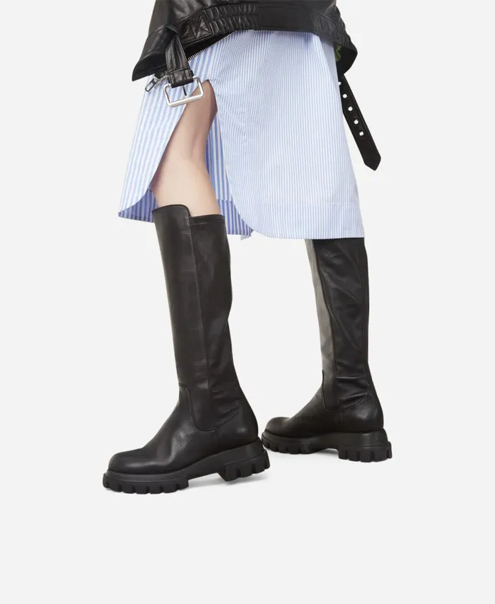 AGL Boot With Chunky Sole Black MALIKA Women Boots