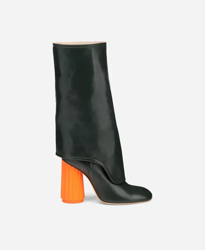 AGL Boot With Column Heel Green DORICA Women Boots