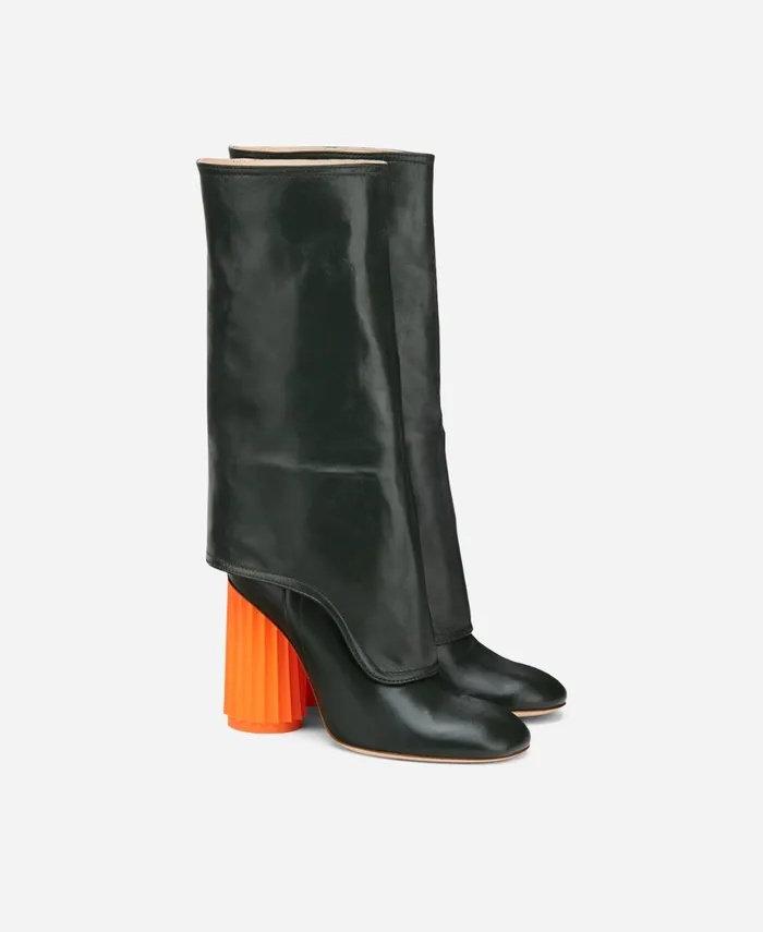 AGL Boot With Column Heel Green DORICA Women Boots