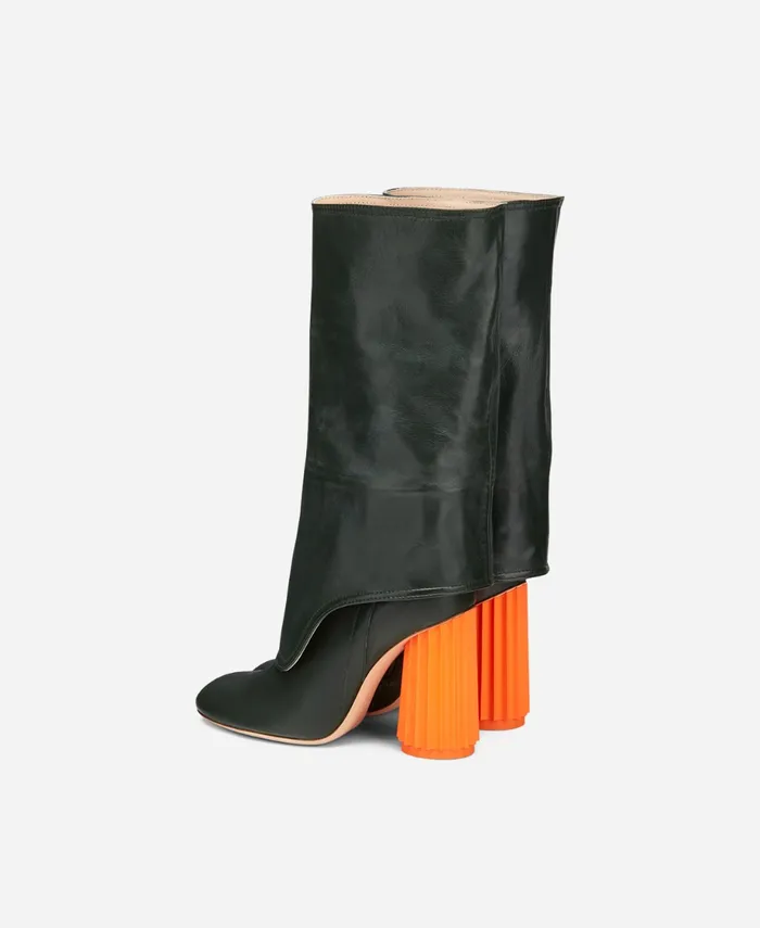 AGL Boot With Column Heel Green DORICA Women Boots