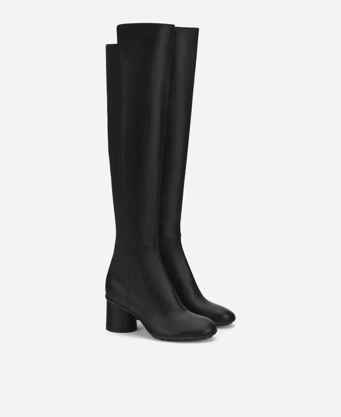 AGL Boot With Stretch Shaft Black Curvy Boot Women Boots