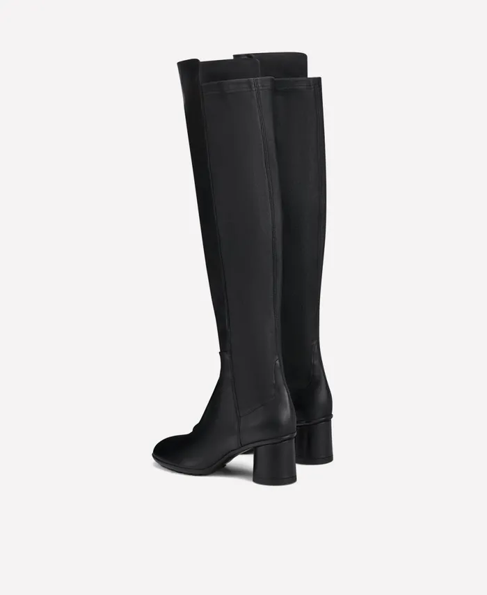AGL Boot With Stretch Shaft Black Curvy Boot Women Boots