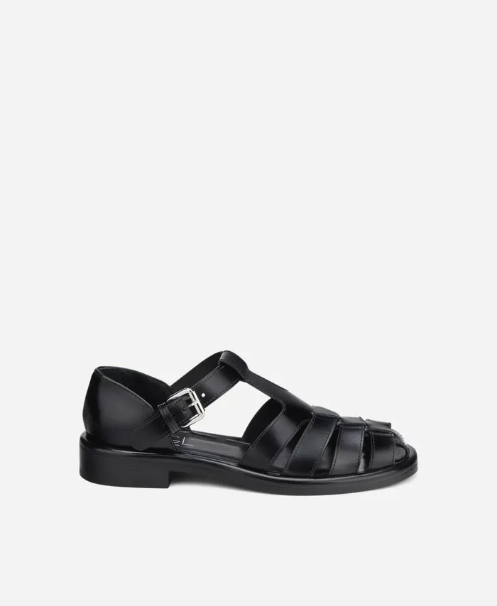 AGL Cage Shoe Black ALISON OPEN Women Flats