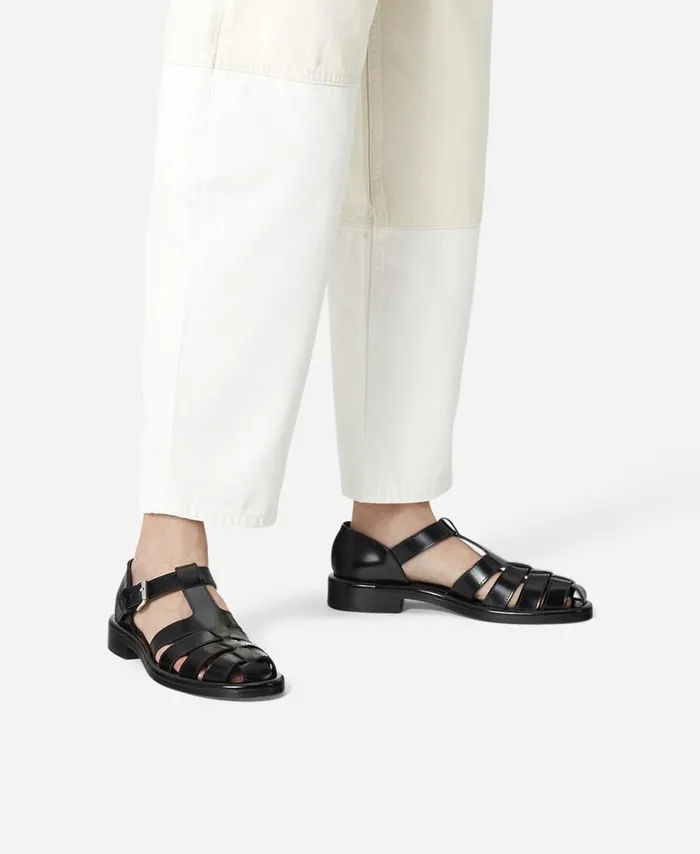 AGL Cage Shoe Black ALISON OPEN Women Flats
