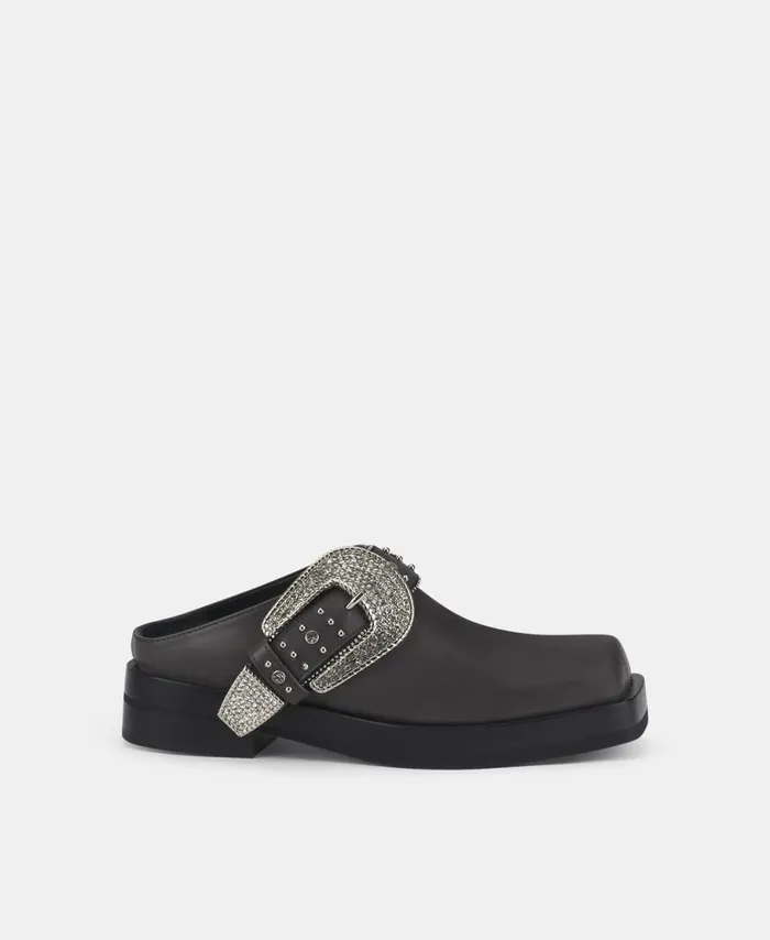 AGL Cowboy Sabot Grey Rina Lux Women Flats