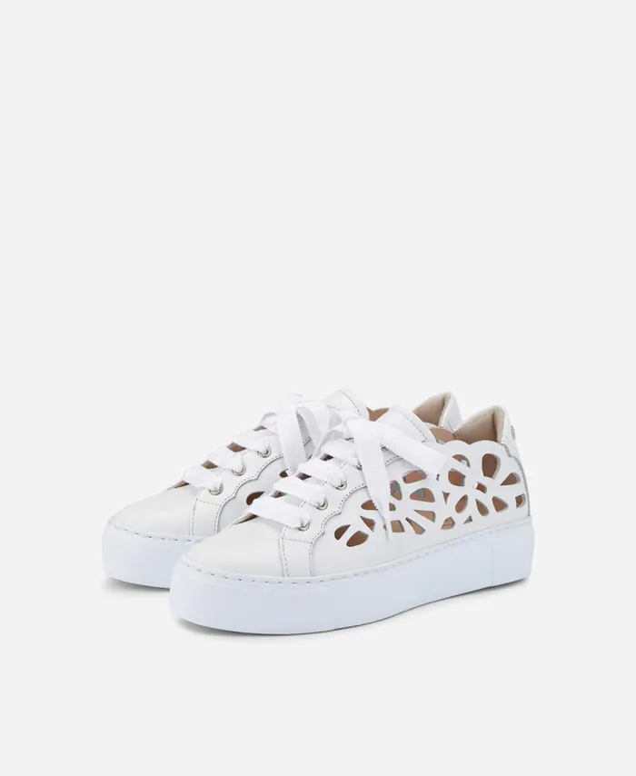 AGL Cutout Sneaker White Mandi Women Sneakers