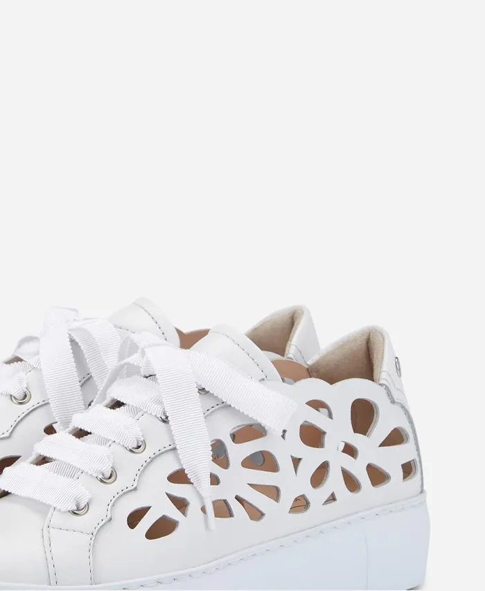 AGL Cutout Sneaker White Mandi Women Sneakers