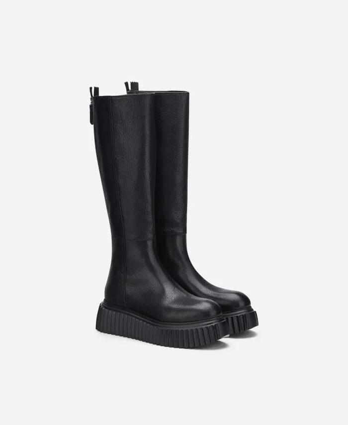 AGL Leather Boot Black MILAGROS BOOT Women Boots
