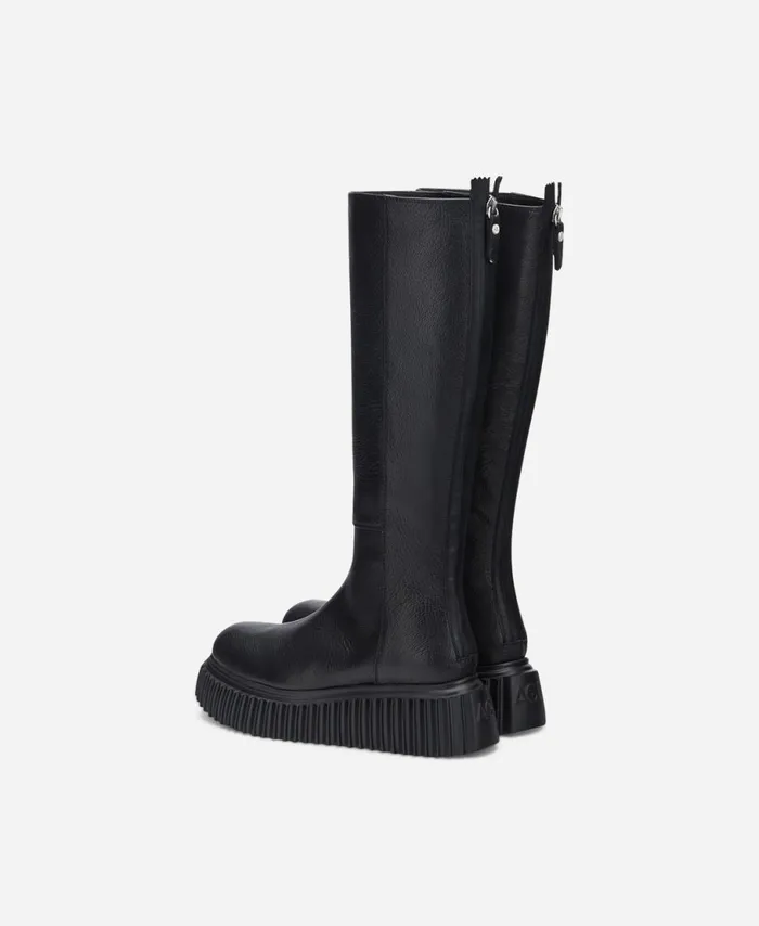 AGL Leather Boot Black MILAGROS BOOT Women Boots