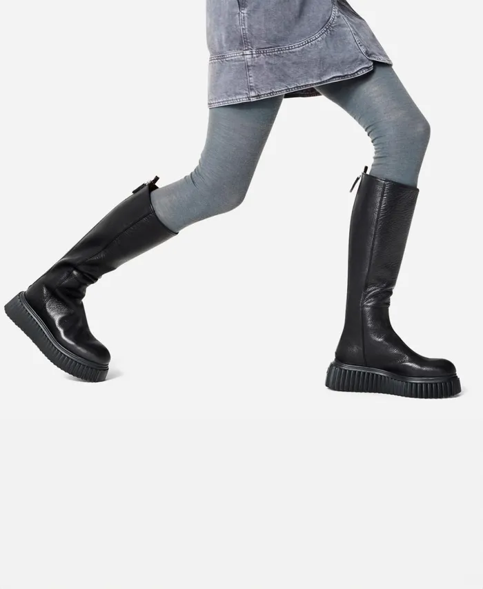 AGL Leather Boot Black MILAGROS BOOT Women Boots