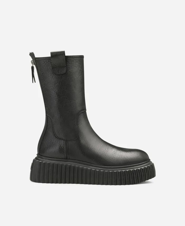 AGL Leather Boot Black MILAGROS Women Booties