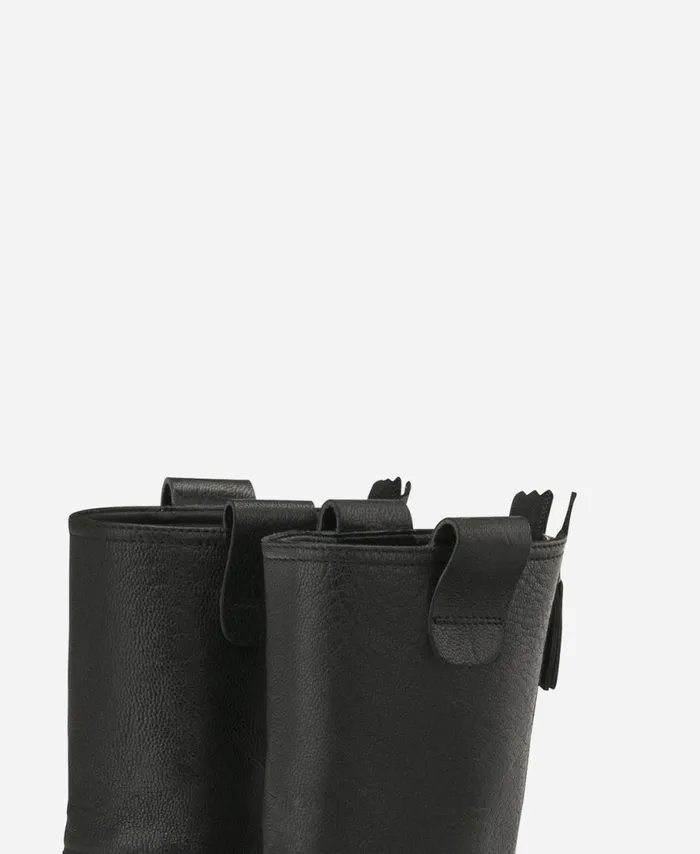 AGL Leather Boot Black MILAGROS Women Booties