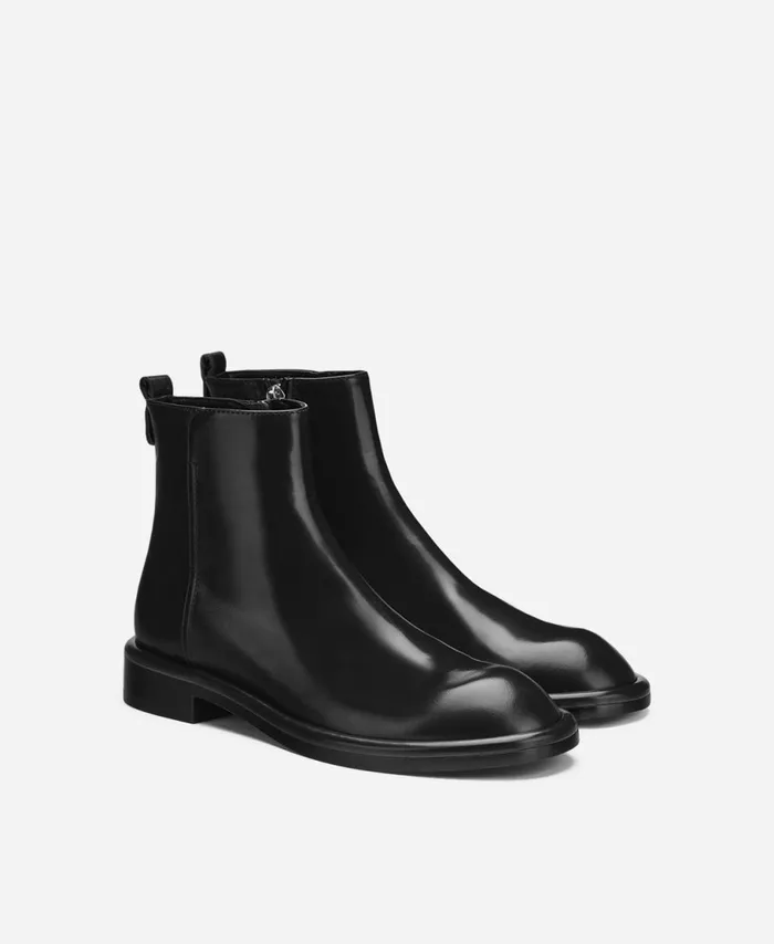 AGL Leather Bootie Black ALISON Women Booties