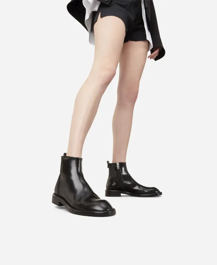 AGL Leather Bootie Black ALISON Women Booties
